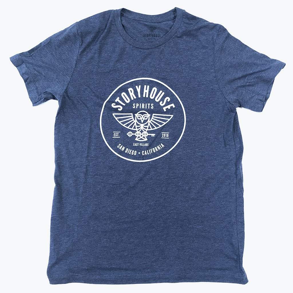 Storyhouse Spirits Merch Heather Navy Blue / S Circle Logo Crewneck T-Shirt