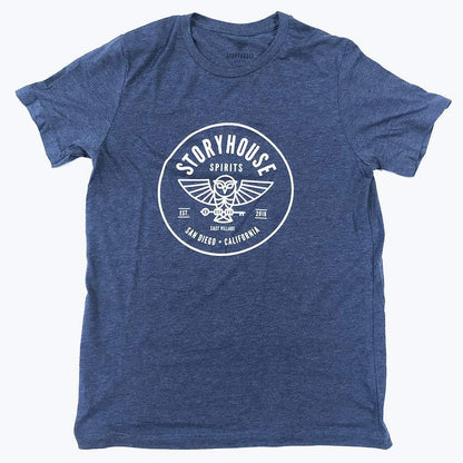 Storyhouse Spirits Merch Heather Navy Blue / S Circle Logo Crewneck T-Shirt